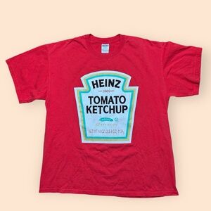 Vintage Heinz Ketchup Y2K T Shirt Men’s XL Red Vtg Pittsburgh 2000s